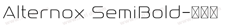 Alternox SemiBold字体转换